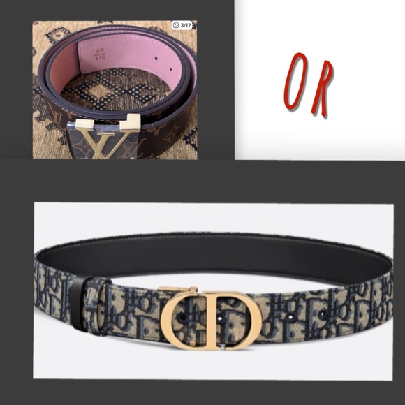 Louis Vuitton Accessories - LV M-L or CD S-M UNISEX Fashionable Belt Fits
In excellent condition SEND OFFERS